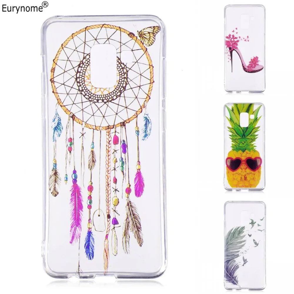 

Case For Samsung Galaxy A8 2018 Flower Soft TPU Transparent Cover Case for Samsung Galaxy A8 Plus A6 PLUS 2018 J4 2018 J6 2018