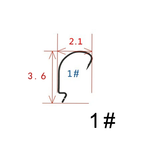 20 шт./лот рыболовный крючок 2#-3/0# колючей проволоки провернуть острые Pesca для превращения рыболовные снасти стали мягкие приманки рыболовный крючок crankbait - Цвет: Цвет: желтый