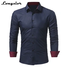Новое поступление, рубашки мужские хлопковые рубашки с длинным рукавом, мужские деловые рубашки для работы, рубашка Camisa hombre, Мужская брендовая одежда MSL16