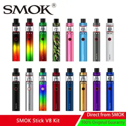 Оригинальная электронная сигарета smok Stick V8 комплект встроенный аккумулятор 3000 мАч и 5 мл TFV8 большой детский бак распылитель палка V8 Vape ручка