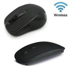Ультра тонкая USB оптическая беспроводная мышь 2,4G 1600/2000 DPI приемник супер тонкая мышь беспроводной компьютер ПК ноутбук Настольный компьютер(China)