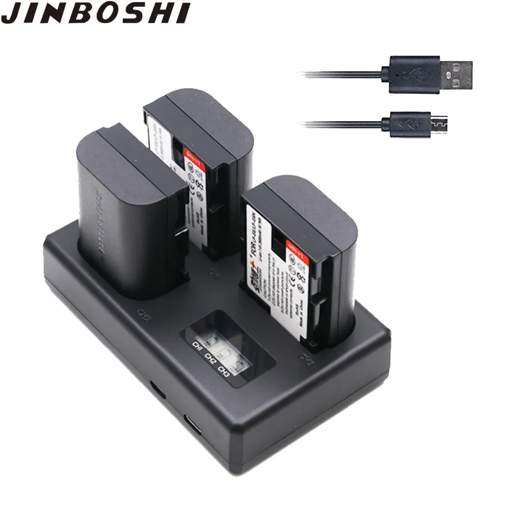 

3PCS LP-E6N LP-E6 LPE6 LP E6 battery + LCD Triple charger for Canon 5D Mark II Mark III 6D 7D 60D 60Da 70D 80D DSLR bateria