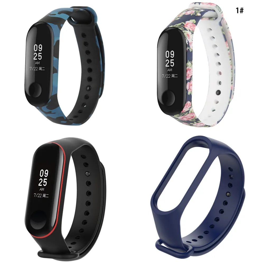 Ремешок силиконовый для Mi Band 3 сменный цветной браслет Xiaomi 3|Смарт-аксессуары| |