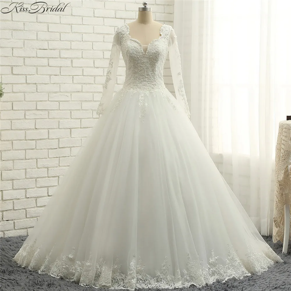 Baker long sleeve v neck sheath wedding dress styles black