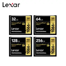 Lexar CF карта 128 GB CompactFlash UDMA 7 64 Гб 160 МБ/с. 1066X карты памяти 256 GB Профессиональный Камера карты 32G