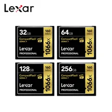 Lexar tarjeta CF 128 GB CompactFlash UDMA 7 de 64 GB y 160 MB/S 1066X tarjeta de memoria de 256 GB de cámara profesional tarjeta 32G