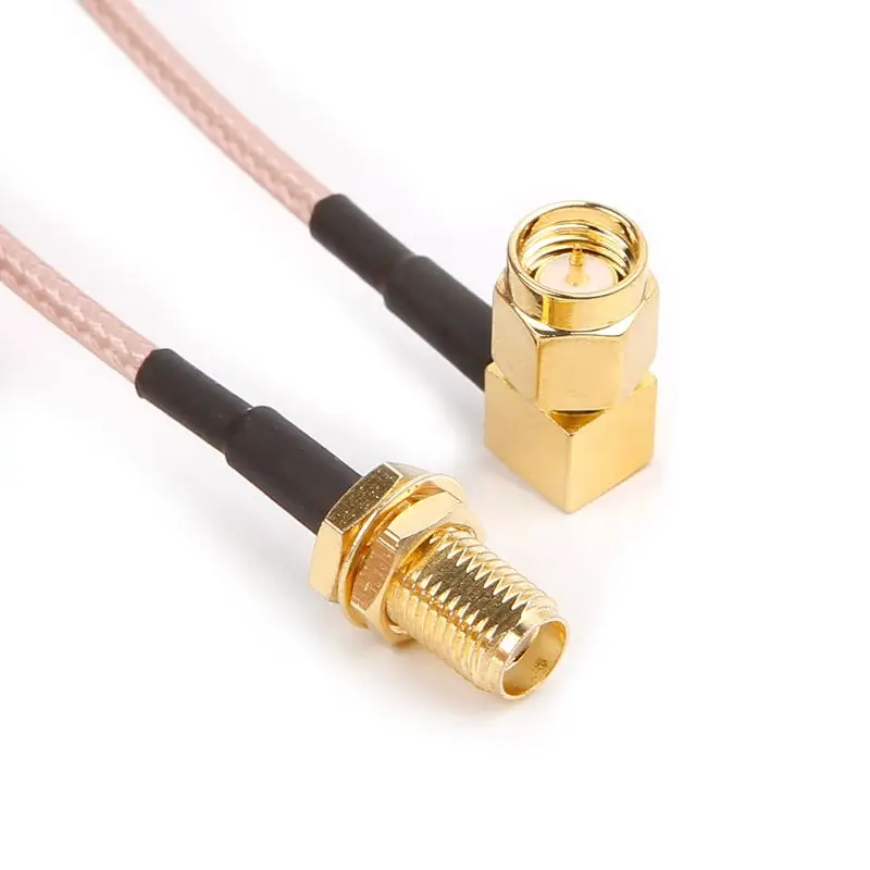 SMA папа правый угол к Гнездовой Соединительный кабель RG316 RF коаксиальный адаптер