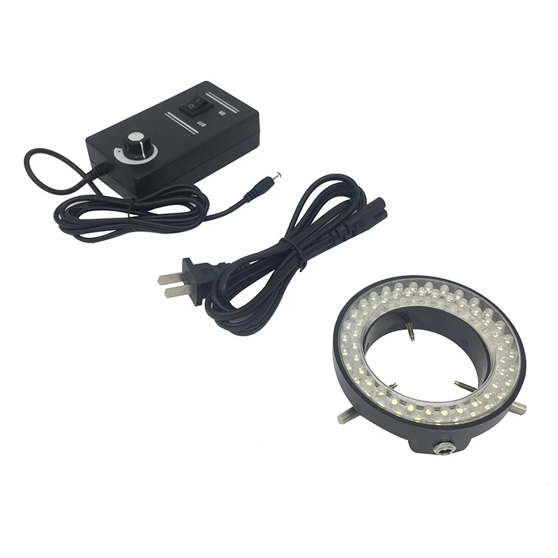 

60 LED Adjustable Ring Light Red Illuminator Lamp for Stereo Zoom Microscope EU/RU/US Plug Inside Diameter 60 mm with 60LEDs