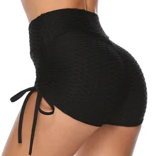 Sexy Kurze Workout Push-Up Shorts Frauen Damen Kurze Booty Fitness Schwarz Anti Cellulite Biker Shorts Active Beiläufige