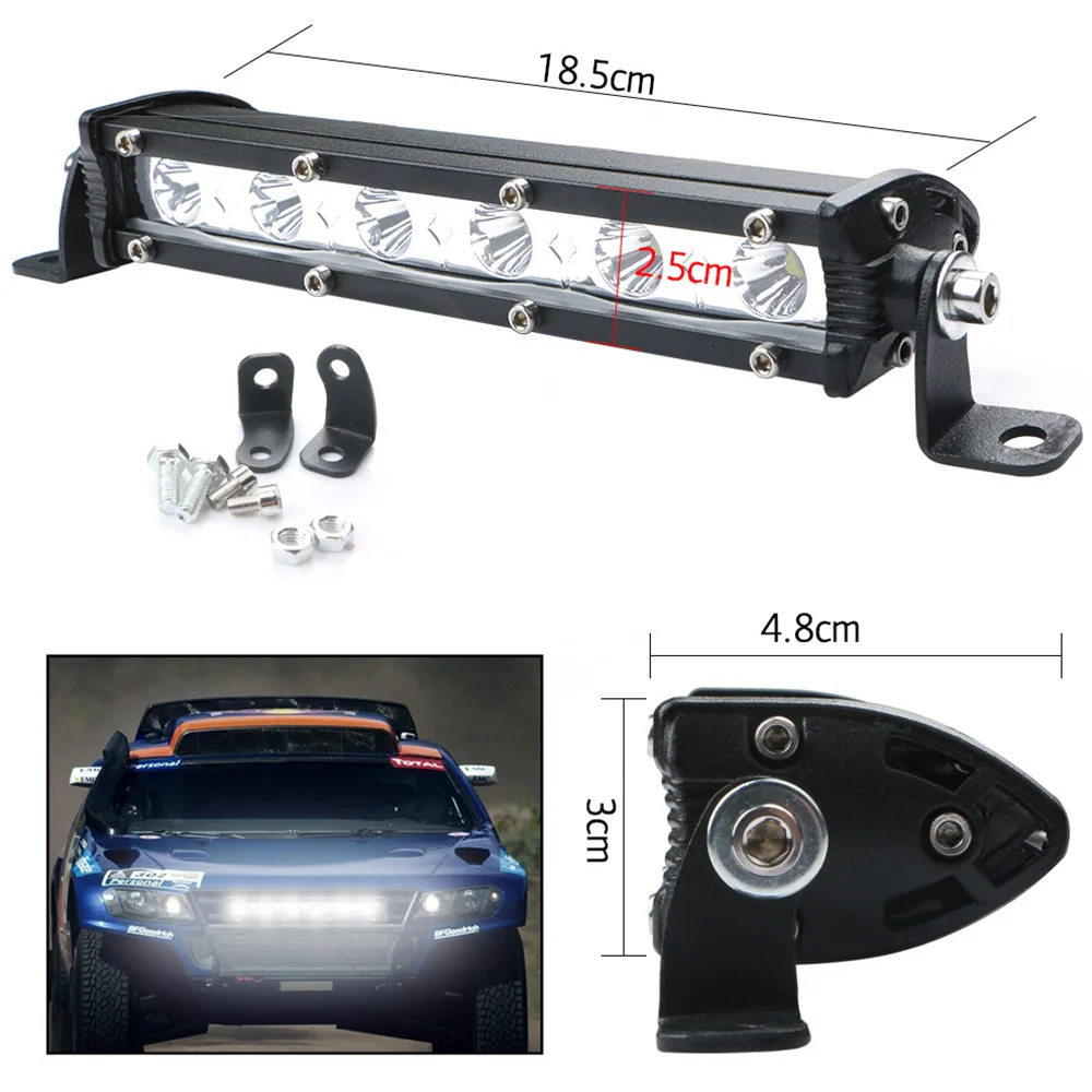 18 Вт автомобиля светодиодный свет работы бар светодиодный чипы Водонепроницаемый внедорожнике работы лампы фар ATV внедорожник 6000 К лодка грузовик для Jeep BMW