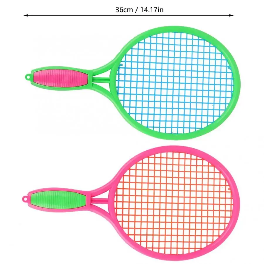 36 см 1 пара Детские теннисные ракетки уличный спортивный переносной ракетки для бадминтона детские игрушки ракетки спортивные