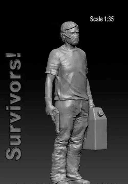 

1/35 Scale Fantasy Zombie Survivors Unpainted Figure Model Kit Free Shipping