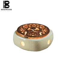 Изысканный свечи теплый Чай плита Керамика база Китайский кунг-фу Чай набор аксессуаров Чай горшок держатель с подогревом Цветочный чай Кофе полки