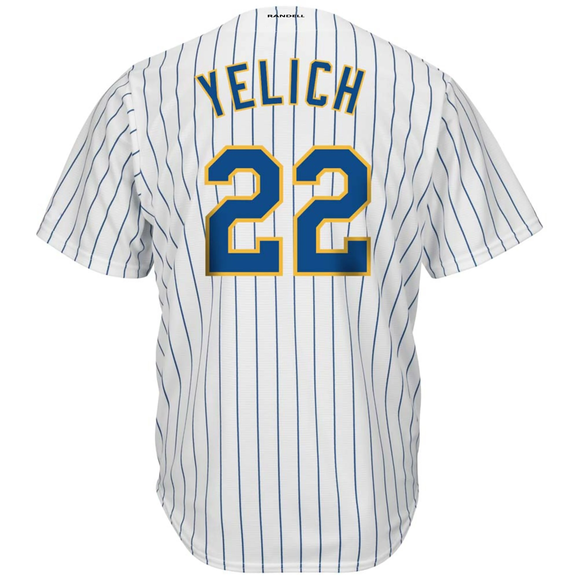 

22 Yelich Jersey Men's Baseball Jerseys Milwaukee Nave White Alternate