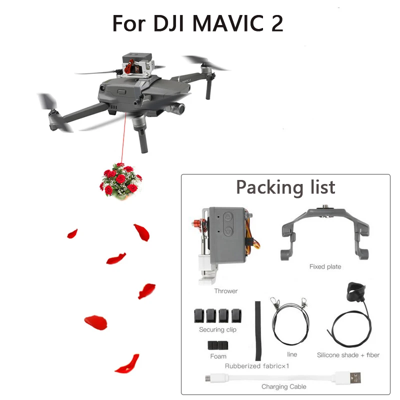 Voucher Chance for  DJI MAVIC 2 Drone Remote delivery Parabolic Air-Dropping system for DJI Mavic 2 Pro/Zoom Drone Acce