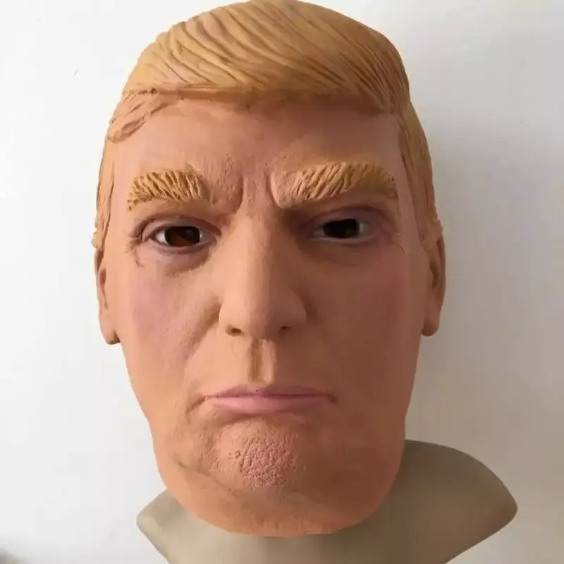 Бесплатная доставка взрослая маска Дональда Трампа латексная Реалистичная США