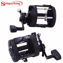Sougayilang Bait Casting Fishing Wheel Right Hand 3.8:1 Gear Ratio Cast Drum Wheel Saltwater Deep Ocen Fishing Reel