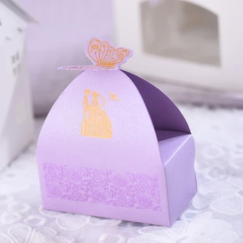 

50 pcs 2 Colors Butterfly Dcorative Wedding Candy Storage Boxes Event Party Supplies Wedding Gifts & Favors Organizer Sweet Box
