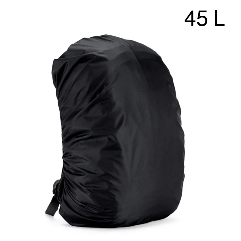 WHISM водонепроницаемый рюкзак с защитой от пыли дождевик непроницаемый чехол для рюкзака Сверхлегкий походный Регулируемый наружный инструмент - Цвет: Black-45L