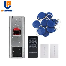 LPSECURITY водонепроницаемый IP66 контроль доступа отпечатков пальцев с пультом дистанционного управления и 100 идентификационные бирки опционально