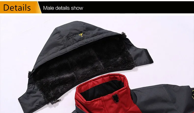Зимняя теплая куртка из плотного флиса, мужские пальто, ветровка, лыжный Анорак, спортивная верхняя одежда, ветрозащитная куртка с капюшоном для пеших прогулок