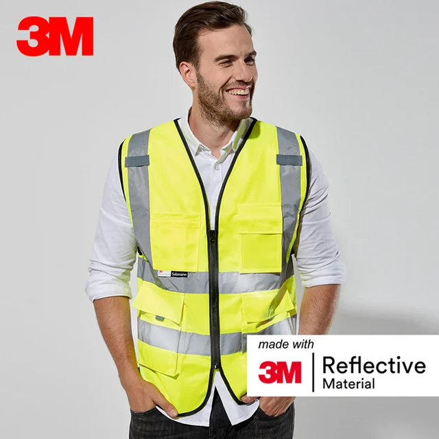 3M 10907 Reflective Vest Car Annual Inspection Safety Clothing Road