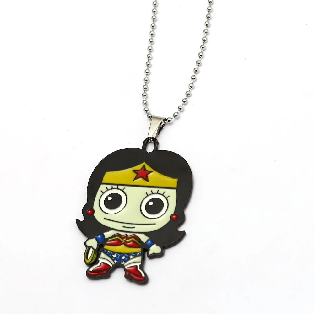HSIC Justice League Wonder Woman Pendant Necklace For Women Girls Gifts