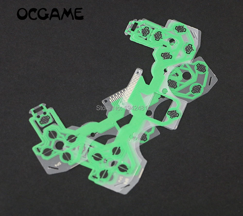 

OCGAME 10pcs/lot New green Conductive Film for PS4 Keypad Flex Cable PCB Circuit Ribbon Film for playstation 4 controller