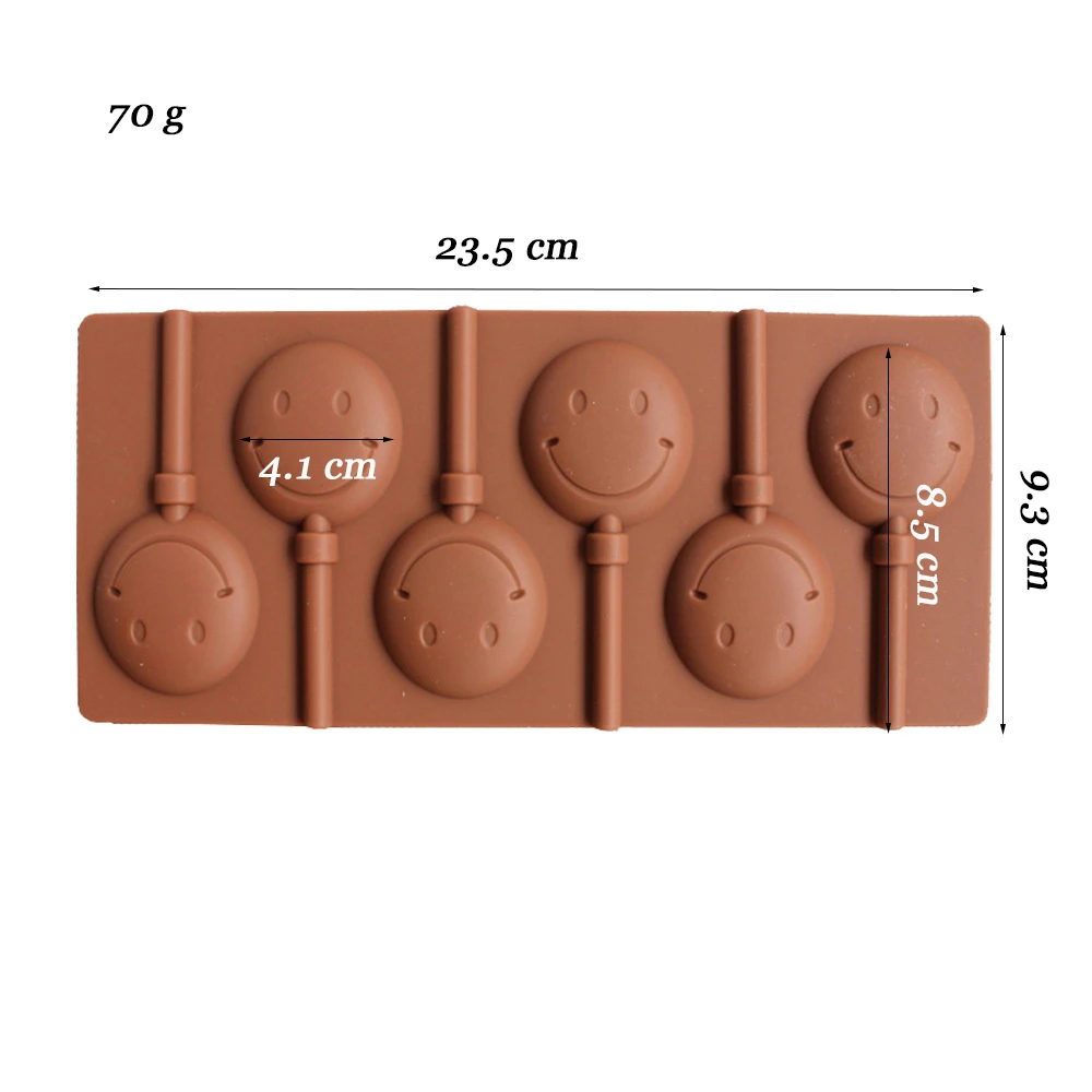 Hard Candy Mold – Smiley Face round mint 1 1/4″ – Cake Connection