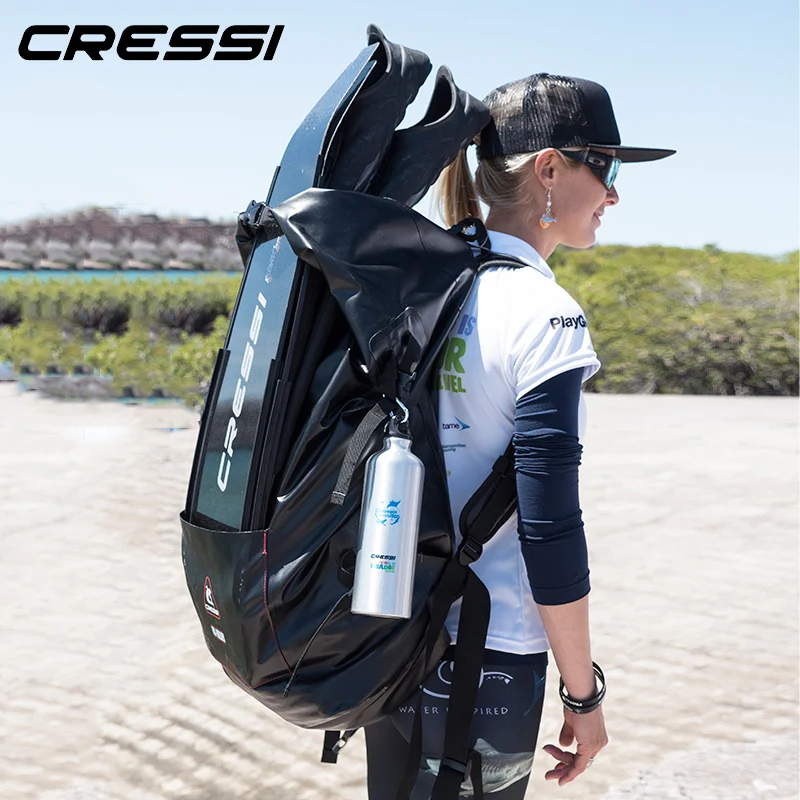 Cressi сухие GARA Бесплатные ласты для дайвинга сумки большой объем длинный Флиппер