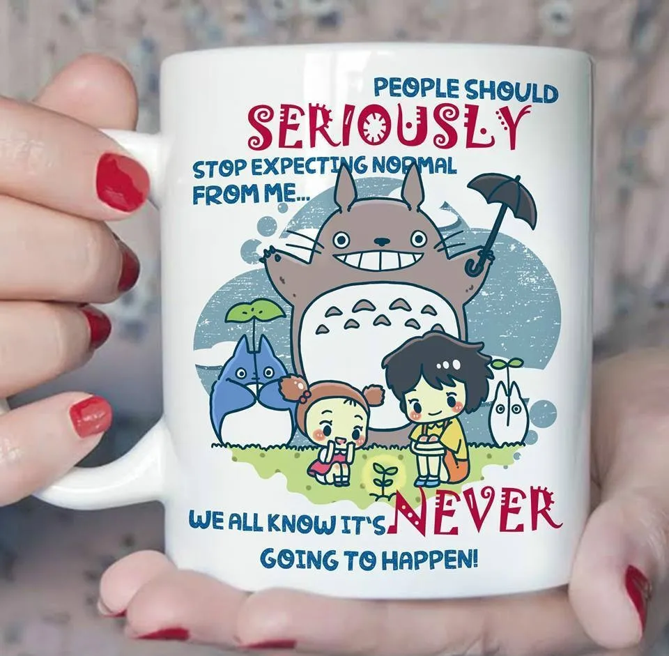 Кружка Totoro мы все знаем что это никогда не произойдет кофейная кружка 11 унций |