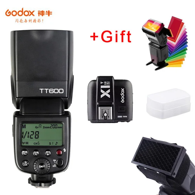 Godox TT600s камера Вспышка Speedlite 2,4G беспроводной главный Slave X1T-S триггер HSS ttl для sony a6000 a7 II III IV a58 a6500 a6300