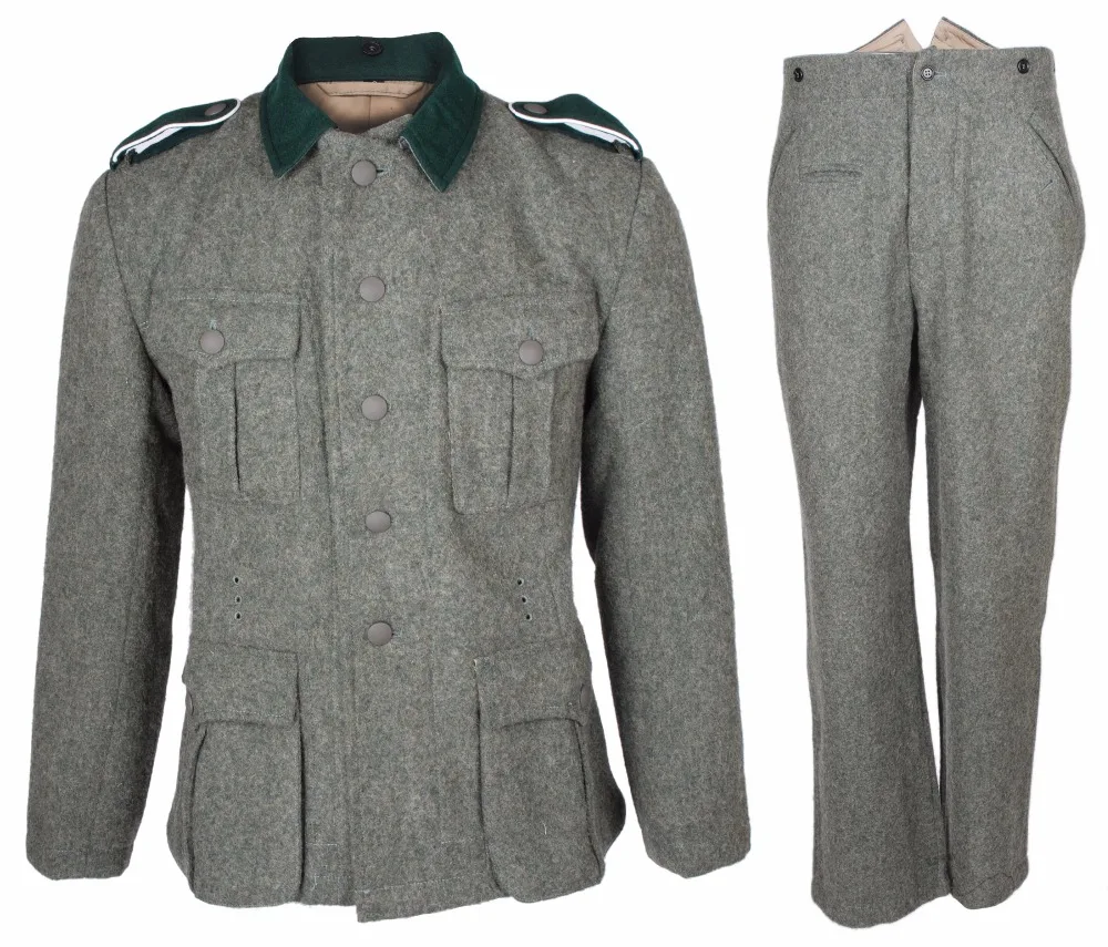 

COSPLAY WWII GERMAN M36 EM WOOL FIELD UNIFORM TUNIC & TROUSERS