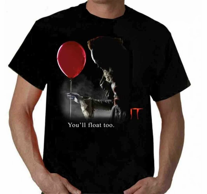 

Pennywise t shirt Clown IT Stephen King t-shirt film scary you'll float too
