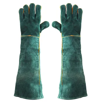 

1Pair Electric Welding Gloves High Temperature Resistant Welders Long Gloves 60CM TB Sale