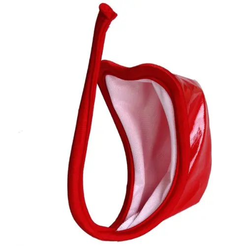 MYTL искусственная кожа C string Стринги Невидимые трусики для мужчин красный|mens thong