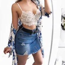 Women Bra Lace Floral Crop Charming Split Perspective Bustier Sexy Bralette Fashion Super Thin Sling Summer Eyelash Hem Women Bra Lace Floral Crop Charming Split Perspective Bustier Sexy Bralette Fashion Super Thin Sling Summer Eyelash Hem