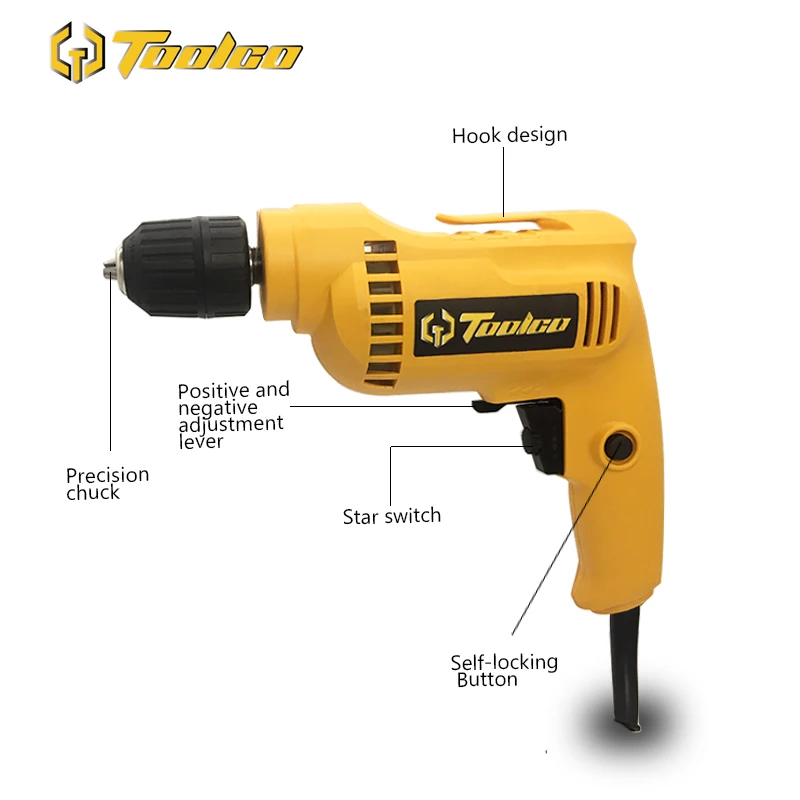 Электрическая Ударная дрель Toolgo 110 240 В 3300р/мин отвертка электроинструменты для
