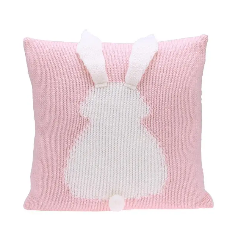 Lovely Cartoon 3D Rabbit Kids Chair Seat Cushion Cover Baby Knitted Sofa Bed Decorative Pillowcase Photography Props baby pillow Lovely Cartoon 3D Rabbit Kids Chair Seat Cushion Cover Baby Knitted Sofa Bed Decorative Pillowcase Photography Props baby pillow