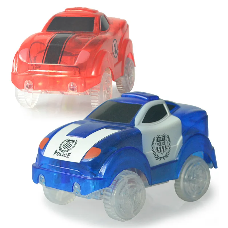 

Luminescent Night-light Electric Track Car Transparent Flash Children's Toy Car