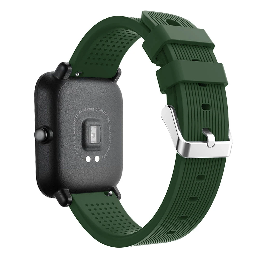20 мм ремешок для Amazfit Youth силиконовые ремешки для Samung S2 для Xiaomi Huami Bip BIT PACE Lite Молодежные умные часы браслет на запястье