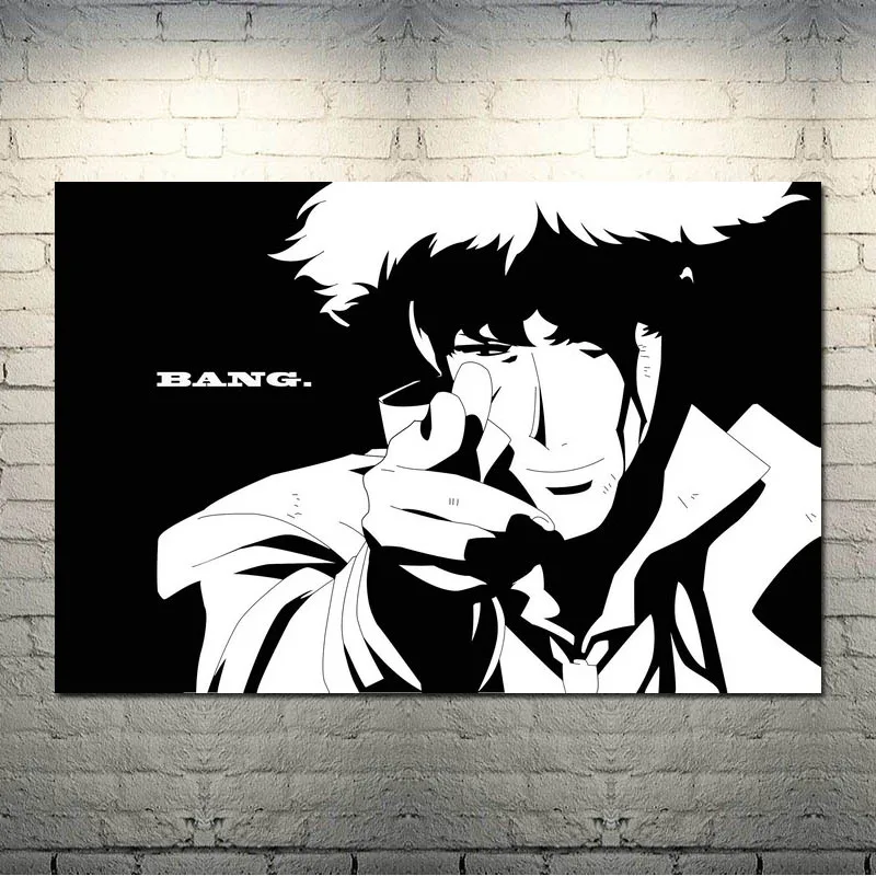 Ковбой Bebop японское аниме искусство шелк Холст плакат 13x20 24x36 дюймов настенные панно-002 - Цвет: picture 5