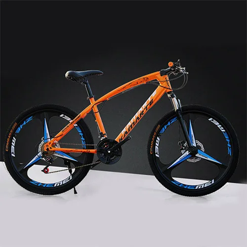 Стиль, горный велосипед, горный велосипед, алюминиевая рама, 24/26, двойной гидравлический диск, для гонок - Цвет: ORANGE
