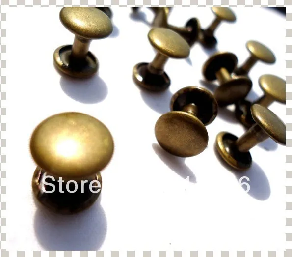 9mm Brass Rivets Double Sided Set of 1000 in Bag Parts & Accessories