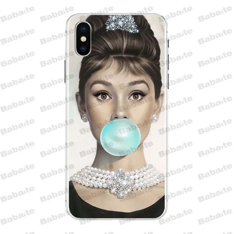 Babaite Одри Хепберн Новинка чехол для телефона Fundas для iPhone X XS XR XSMax 6 6S 7 7plus 8 8Plus Xs 5 5S 5c SE11 11pro 11promax