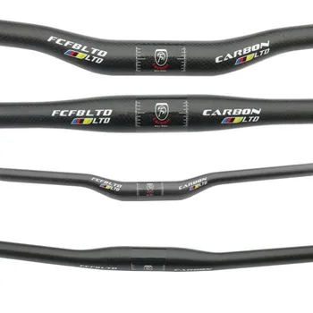 

FCFB matte mtb handlebar mountain bike bicycle carbon handlebar 25.4*380---720mm flat or rise bar cycling parts