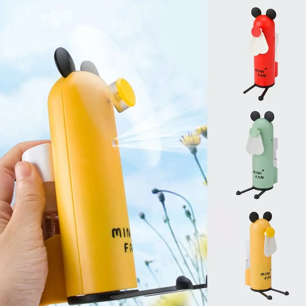 

Portable Desktop Mini Fan Rechargeable Built-In Battery Handheld Fan Handy Summer Smart Home Cooling With Phone Stand Function