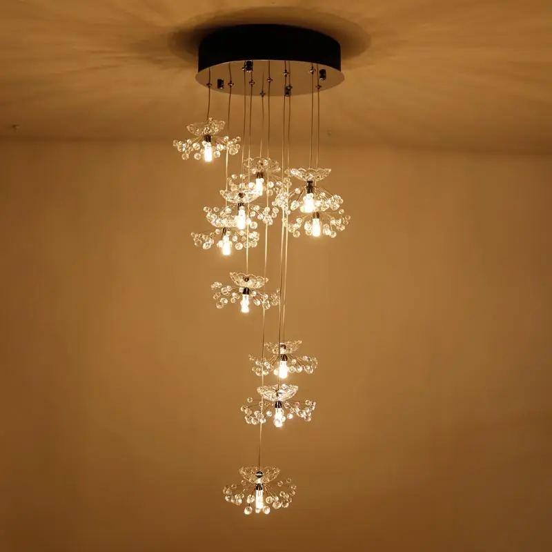 Современная хрустальная люстра, хромированный дизайн, светодиодная лампа для гостиной, кухни, Bedoom, светильник, светильники для домашнего декора, светильник ing G4, железная лампа