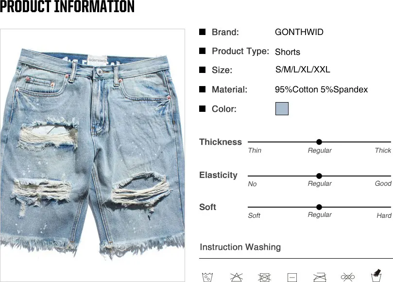 Justin Bieber Ripped Denim Shorts