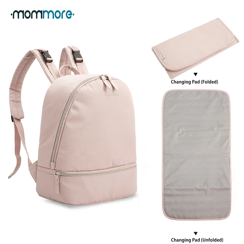 Mommore صغيرة الأزياء حقيبة ظهر للحفاضات للماء السفر حفاضات حقيبة مع حشية متغيرة التمريض حقيبة للطفل الرعاية Mommore صغيرة الأزياء حقيبة ظهر للحفاضات للماء السفر حفاضات حقيبة مع حشية متغيرة التمريض حقيبة للطفل الرعاية